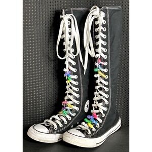 Converse Chuck Taylor All Star XX-Hi Knee High Sneakers Black Canvas